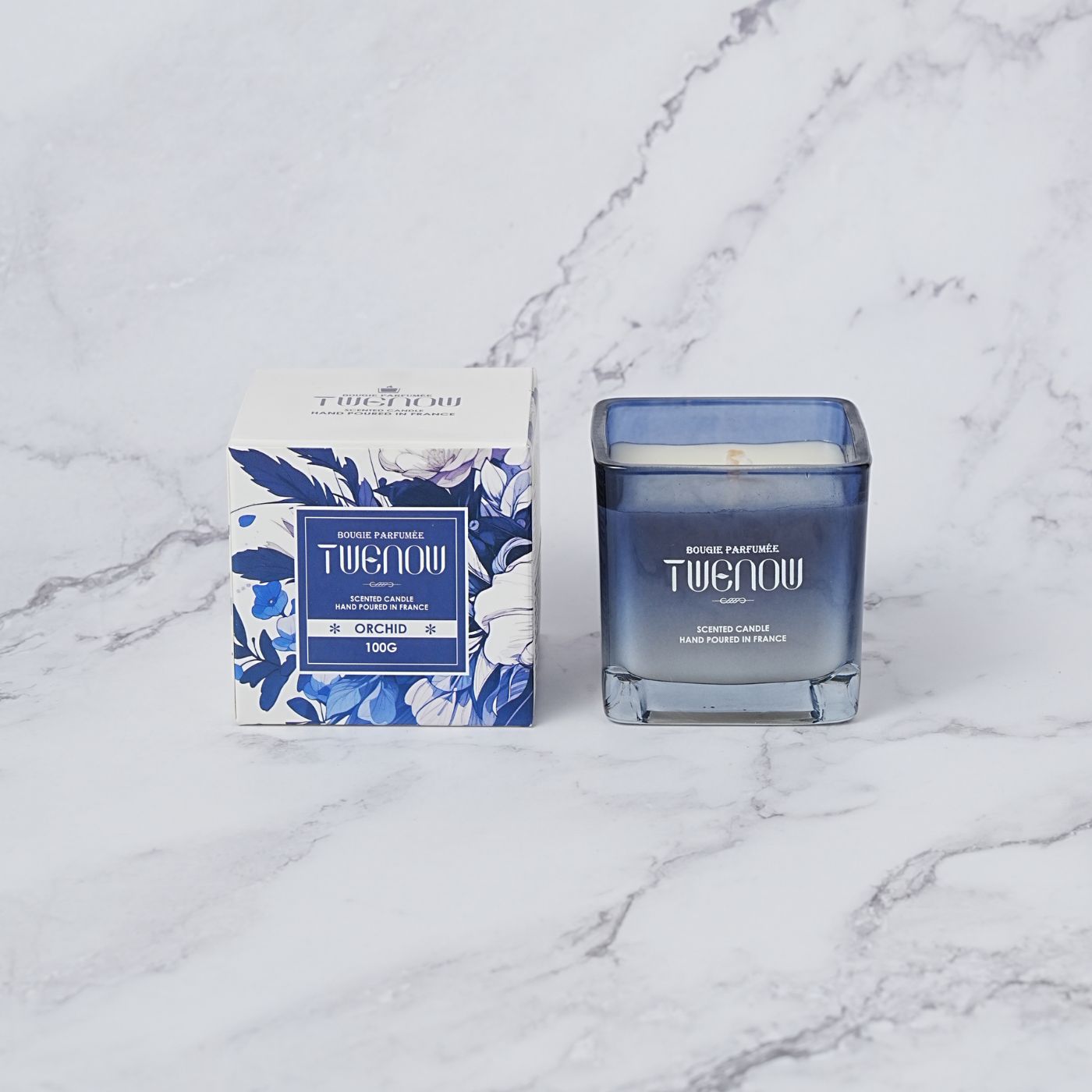 Bougie parfumée carrée